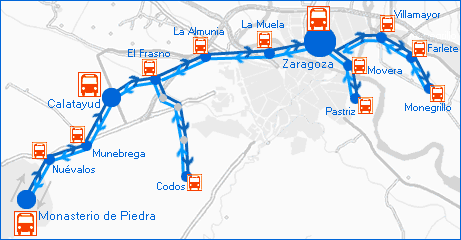 Mapa L&iacute;neas Regulares